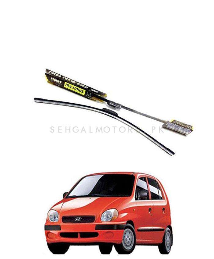 Hyundai Santro Maximus Premium Silicone Wiper Blades - Model 2003 - 2014