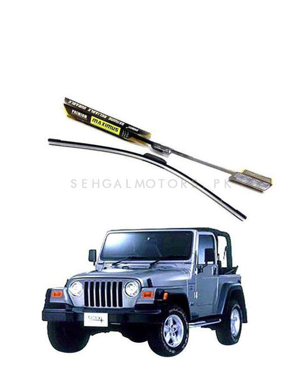 Jeep Wrangler Maximus Premium Silicone Wiper Blades - Model 1996 - 2006