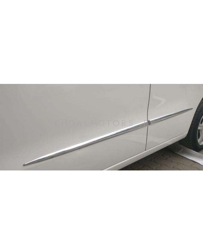 Car Universal Chrome Door Moulding 4PCS with 3M - Electroplated Chrome