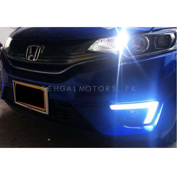 Honda Fit Fog lamps Light DRL Cover Nike Style - Model 2013-2019