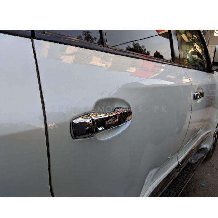 Toyota Land Cruiser Electroplated Chrome Handle Covers With ZX 4 Sensor - Model 2015-2021