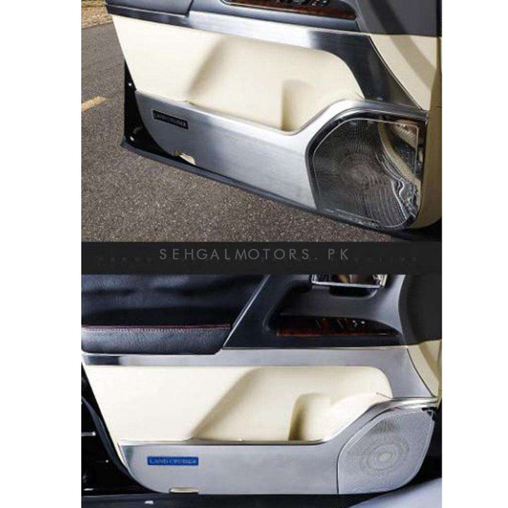 Toyota Land Cruiser Anti Kick Door Protection Cover Chrome - Model 2015-2021