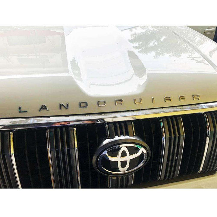Toyota Land Cruiser Words Alphabet Letters Bonnet Hood Logo Chrome