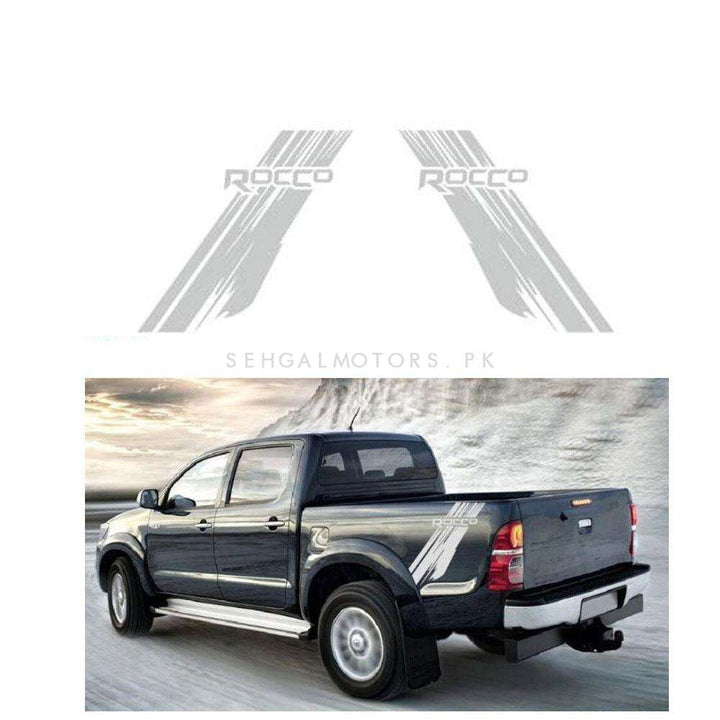 Toyota Hilux Rocco Graphics Vinyl Decal Car Styling Trunk Decor Sticker - White