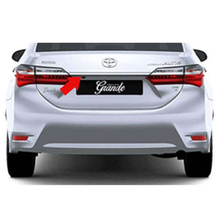 Toyota Corolla Back Trunk Chrome Garnish - Model 2017-2021