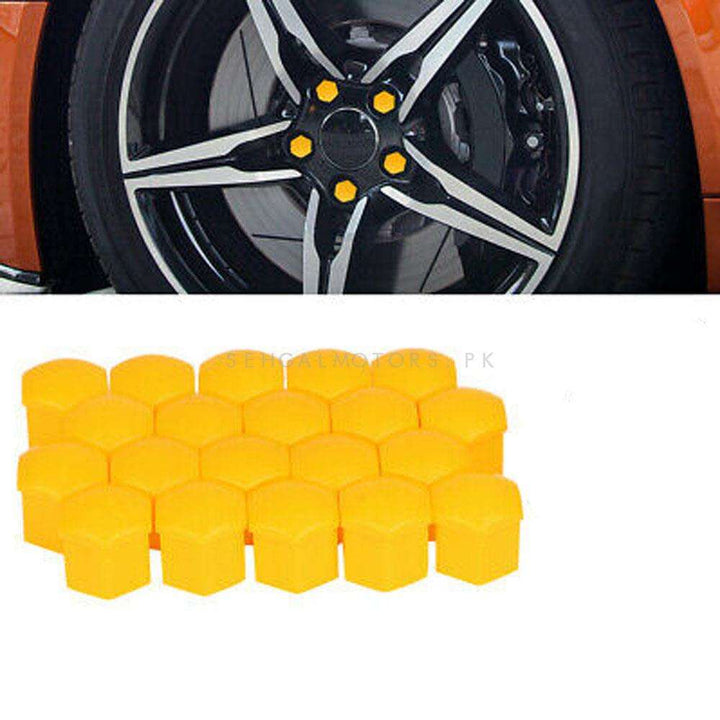 Wheel Hub Screw Cover - Yellow