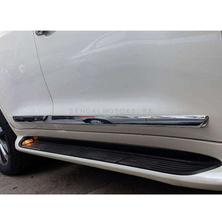 Toyota Land Cruiser Foot Steps ABS Plastic LED Cover White - Model 2015-2021