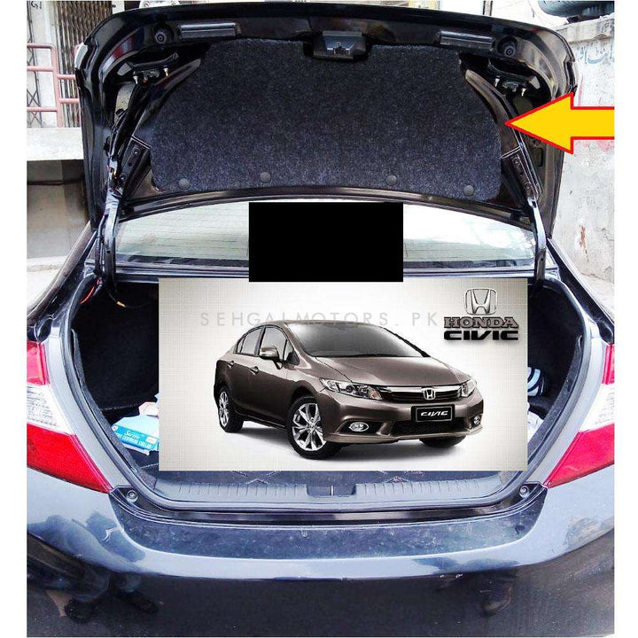 Honda Civic 2D Black Trunk Liner Cover - Model 2012-2016