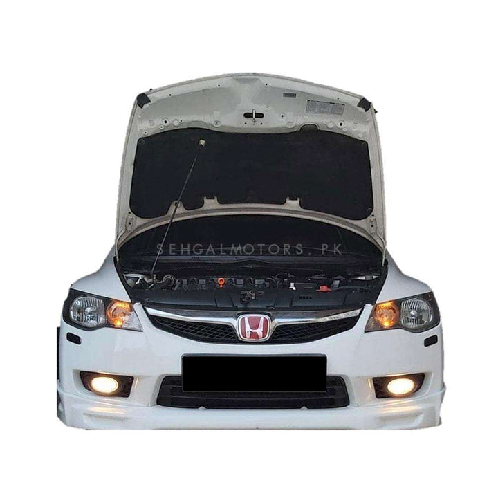 Honda Civic Reborn 2D Black Bonnet Liner Cover - Model 2006-2012