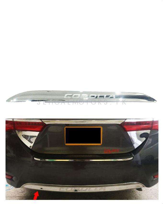 Toyota Corolla Back Bumper Lower Lip Chrome Moulding Each MA00795 - Model 2014-2021