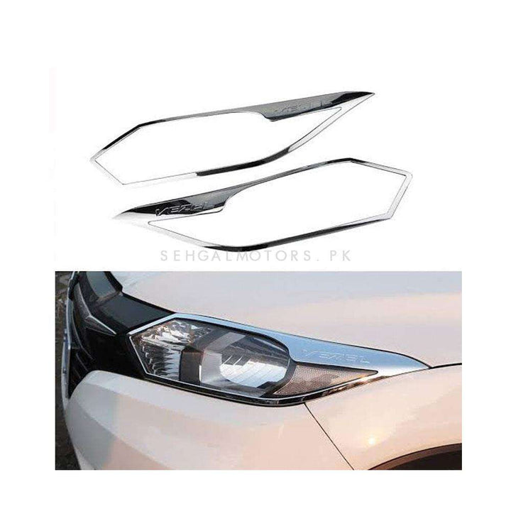 Honda Vezel Head Lights Chrome Cover - Model 2013-2021