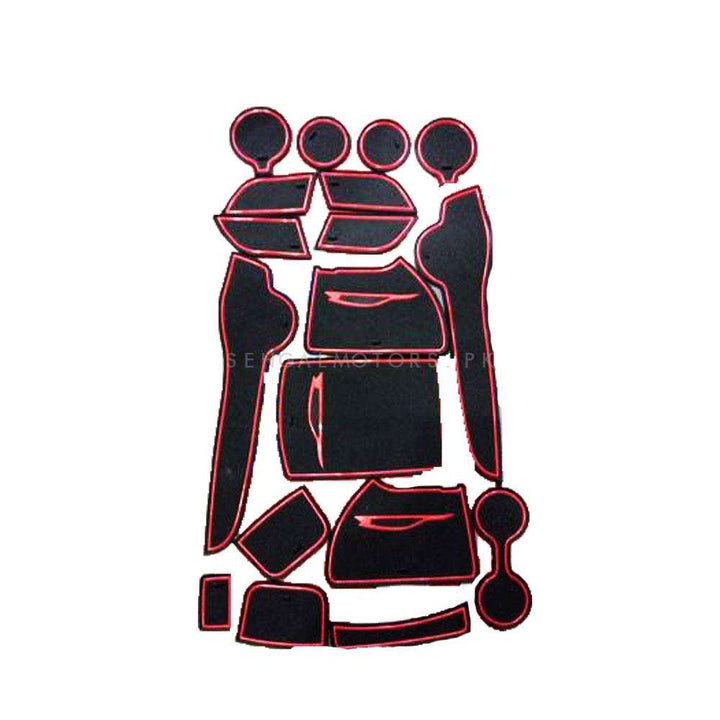 KIA Sportage Interior Protection Mats Red Dashmats - Model 2019-2021
