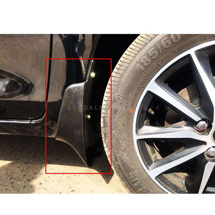 Toyota Yaris NB Mud Flaps Black 4 Pcs- Model 2020-2021