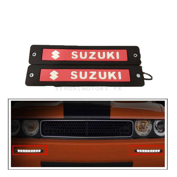 Wagon R Flexible LED DRL Red - Pair