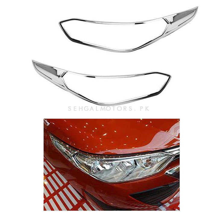 Toyota Yaris Headlight Chrome Cover - Model 2020-2021