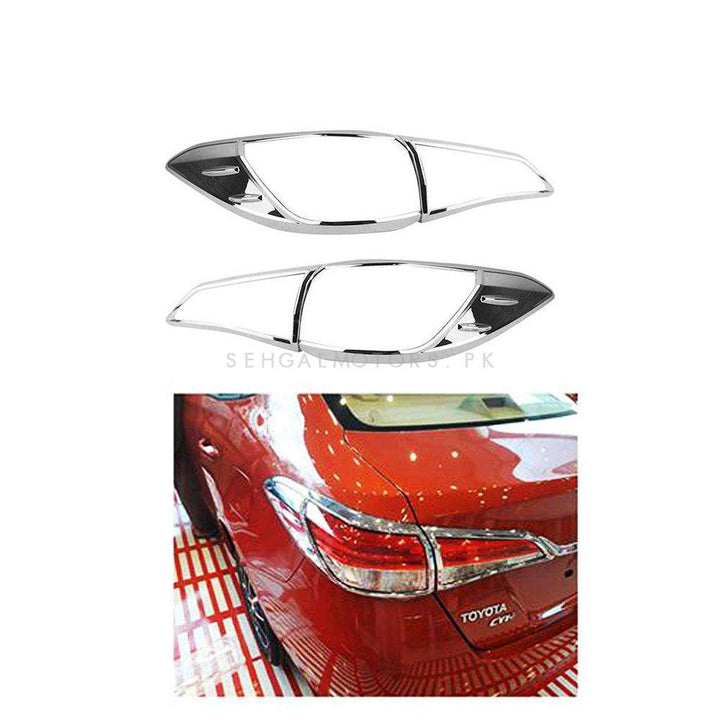 Toyota Yaris Back Lamps Chrome Cover - Model 2020-2021