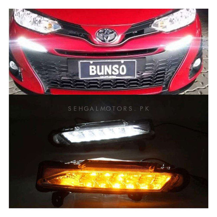 Toyota Yaris OEM Style Front DRL Day Time Running Light - Model 2020-2021