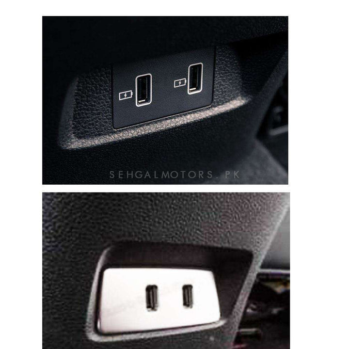 MG HS Interior USB Port Chrome Trims - Model 2020-2021