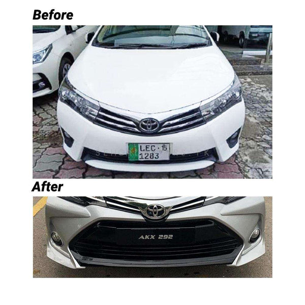 Toyota Corolla Front Bumper Camry Style 1 Pc - Model 2014-2017
