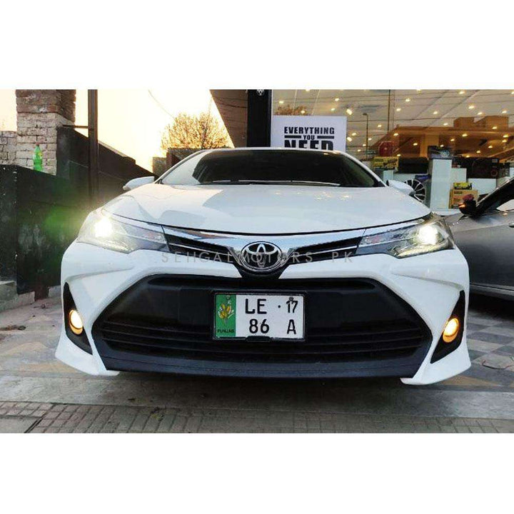 Toyota Corolla Altis X OEM Front Bumper With Foglamps Covers And Chrome 1 PC - Model 2017-2024