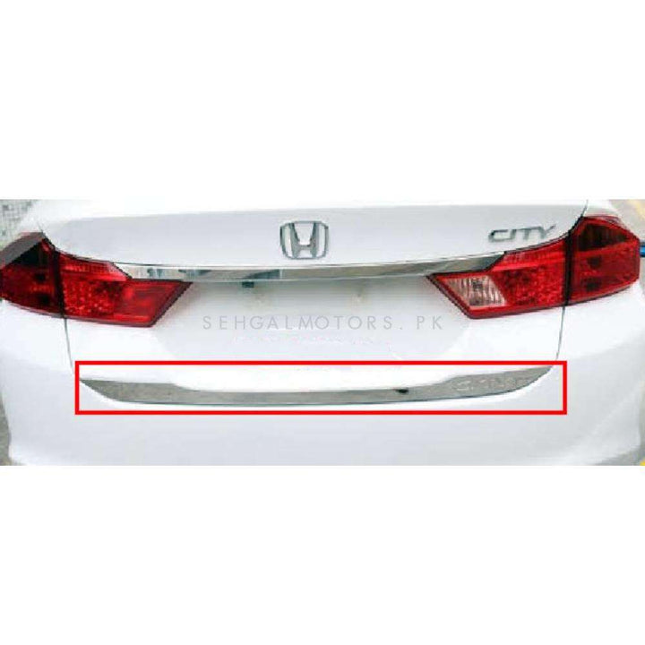 Honda City Rear Trunk Lower Chrome Garnish - Model 2021-2022