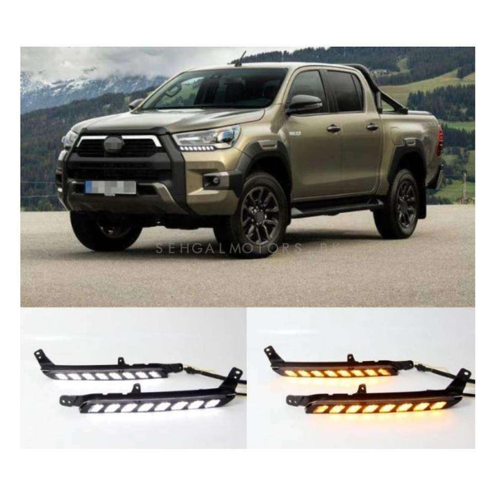 Toyota Hilux Revo / Rocco Headlight Day Time Running DRL