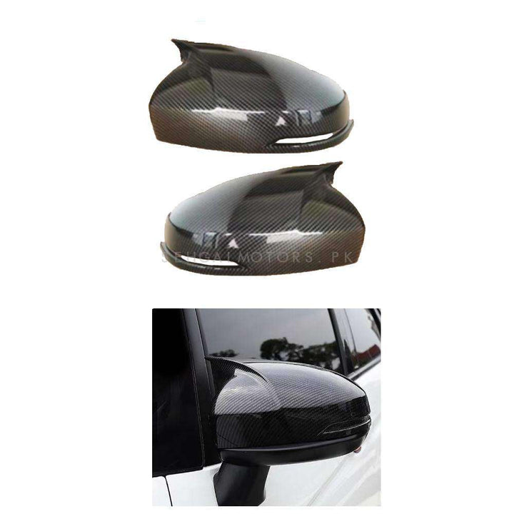 Honda City Carbon Fiber Side Mirror Cover Batman Style - Model 2021-2022