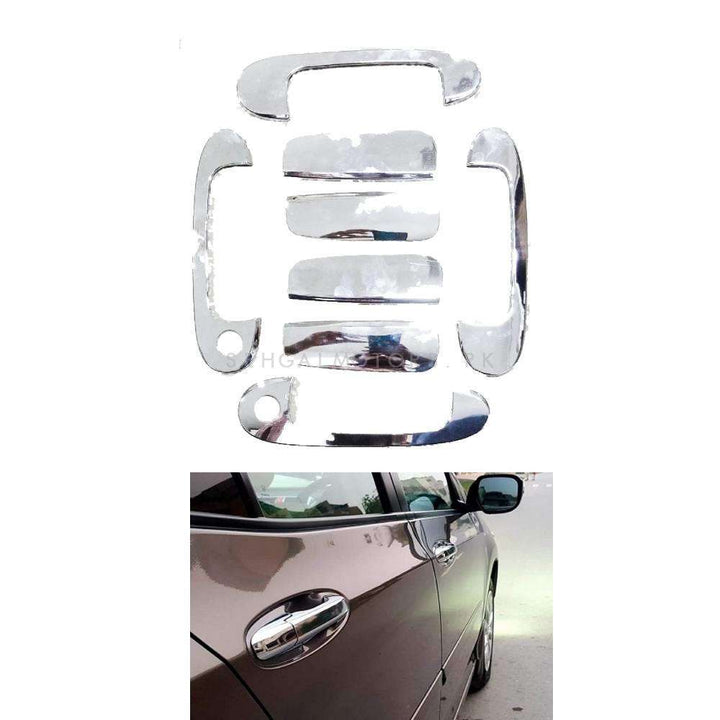 Toyota Vitz Electroplated Chrome Handle Covers - Model 2004-2011