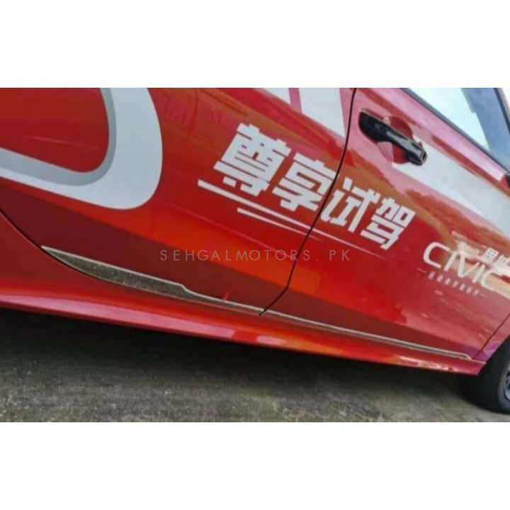 Honda Civic Door Moulding Chrome - Model 2022-2023