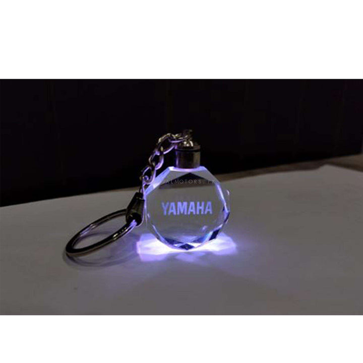 Yamaha Logo LED Crystal Key Chain Ring