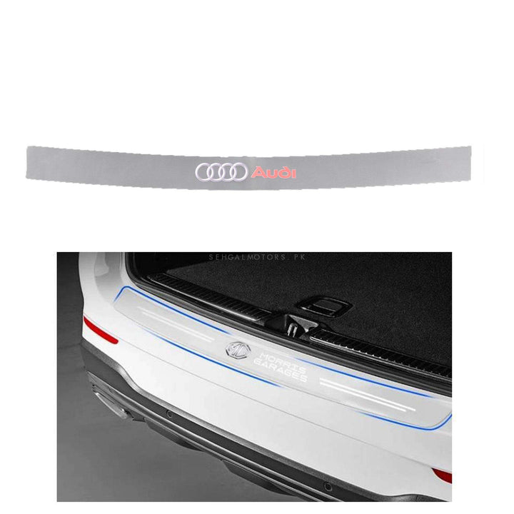 Audi Logo Back Bumper Protector Transparent