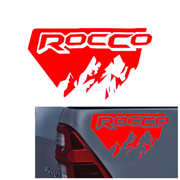 Toyota Hilux Rocco 2022 Graphics Vinyl Decal Car Styling Trunk Decor Sticker Pair - Red